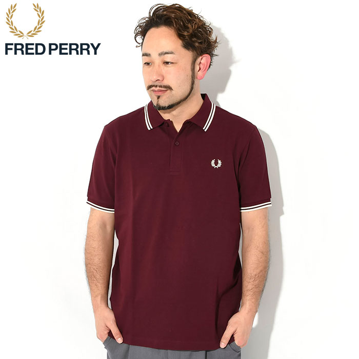 フレッドペリー ポロシャツ 半袖 FRED PERRY メンズ ツイン ティップド フレッドペリー ( M3600 Twin Tipped Polo  鹿の子 ポロ )