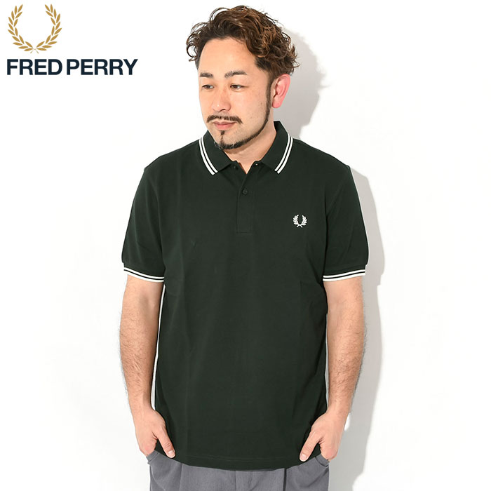 フレッドペリー ポロシャツ 半袖 FRED PERRY メンズ ツイン ティップド フレッドペリー ( FREDPERRY M3600 Twin  Tipped Polo 鹿の子 ポロ )