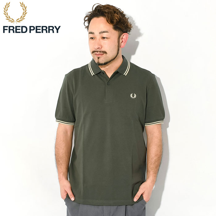 フレッドペリー ポロシャツ 半袖 FRED PERRY メンズ ツイン ティップド フレッドペリー ( M3600 Twin Tipped Polo  鹿の子 ポロ )