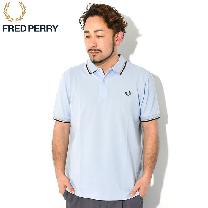 フレッドペリー ポロシャツ 半袖 FRED PERRY メンズ ツイン ティップド フレッドペリー ( M3600 Twin Tipped Polo 鹿の子 ポロ )｜icefield｜21
