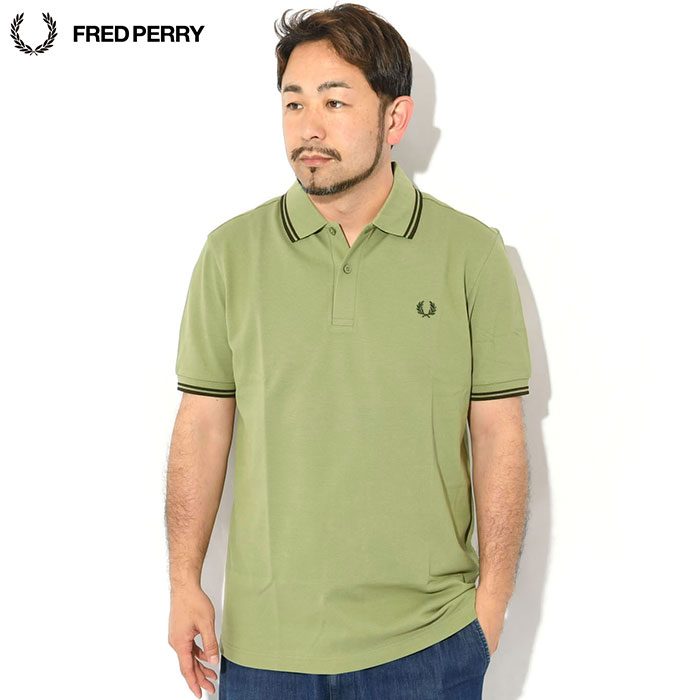 レビュー高評価の商品!の商品をすべて FRED PERRY ツイン メンズ 半袖 ポロシャツ フレッドペリー トップス