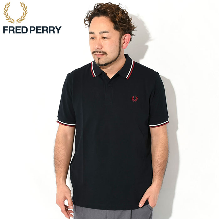 フレッドペリー ポロシャツ 半袖 FRED PERRY メンズ ツイン ティップド フレッドペリー ( M3600 Twin Tipped Polo 鹿の子 ポロ )｜icefield｜07