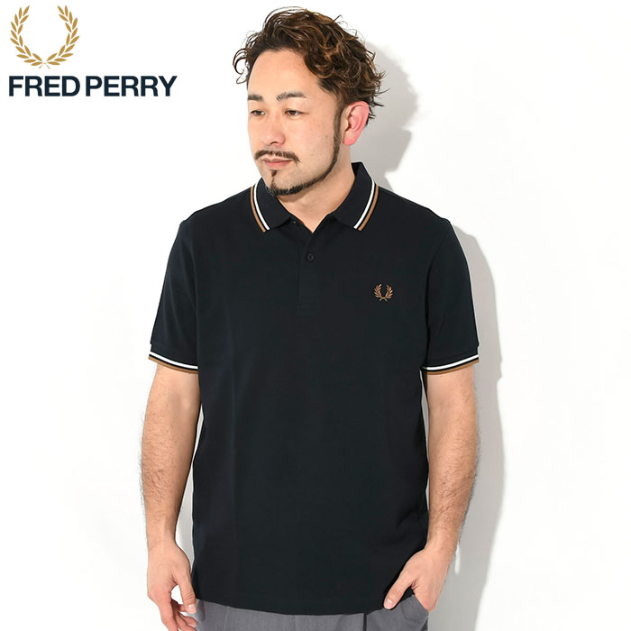 フレッドペリー ポロシャツ 半袖 FRED PERRY メンズ ツイン ティップド フレッドペリー ( M3600 Twin Tipped Polo  鹿の子 ポロ )