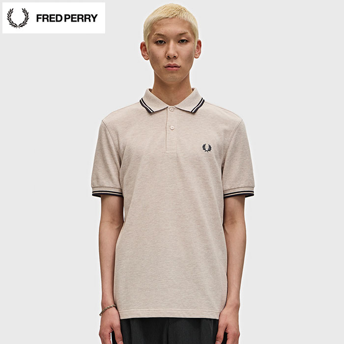 フレッドペリー　FRED PERRY 　ポロシャツ メンズ ベージュ　M カラー/ベージュ | FRED PERRY JAPAN | フレッドペリー日本公式