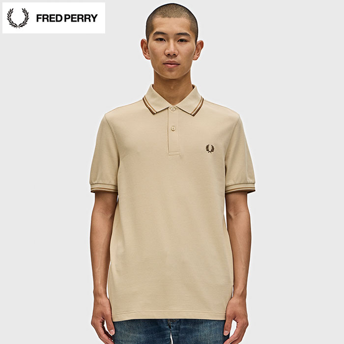 FRED PERRY メンズポロシャツ（色：ベージュ系）｜トップス