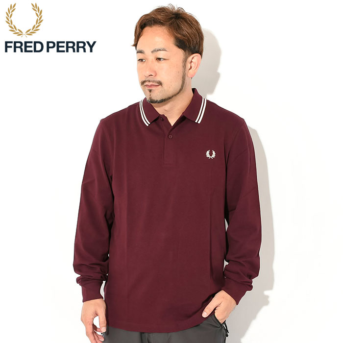 フレッドペリー ポロシャツ 長袖 FRED PERRY メンズ M3636 ツイン ティップド ( M3636 Twin Tipped L/S  Polo Shirt 鹿の子 ポロ トップス )