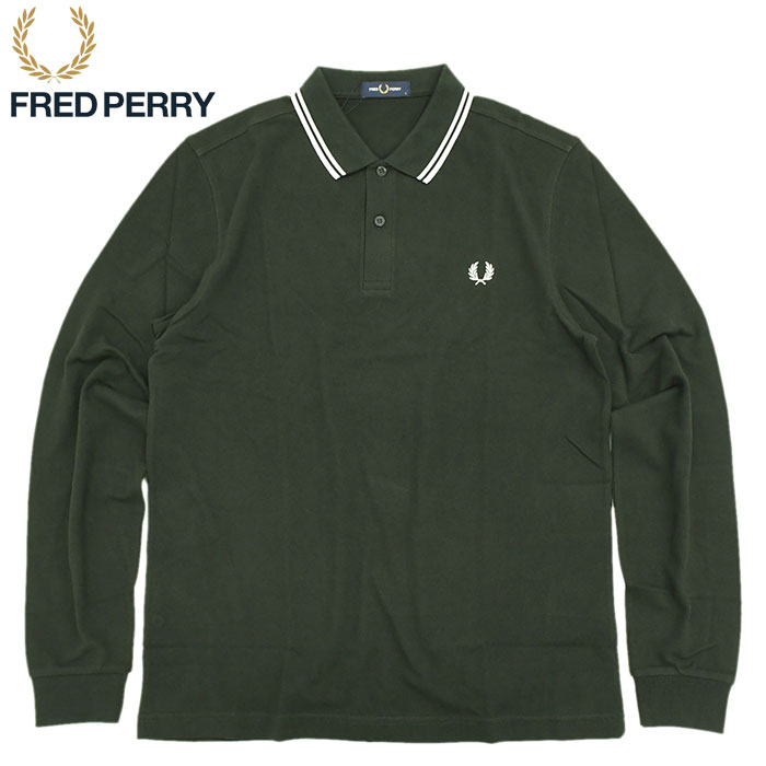 フレッドペリー ポロシャツ 長袖 FRED PERRY メンズ M3636 ツイン ティップド ( M3636 Twin Tipped L/S  Polo Shirt 鹿の子 ポロ トップス )