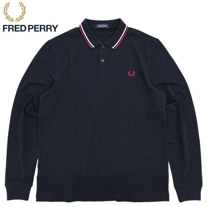 フレッドペリー ポロシャツ 長袖 FRED PERRY メンズ M3636 ツイン ティップド ( M3636 Twin Tipped L/S Polo Shirt 鹿の子 ポロ トップス )｜icefield｜06