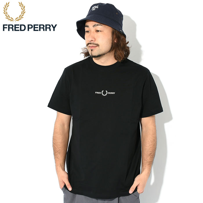 フレッドペリー Tシャツ 半袖 FRED PERRY メンズ エンブロイダード 