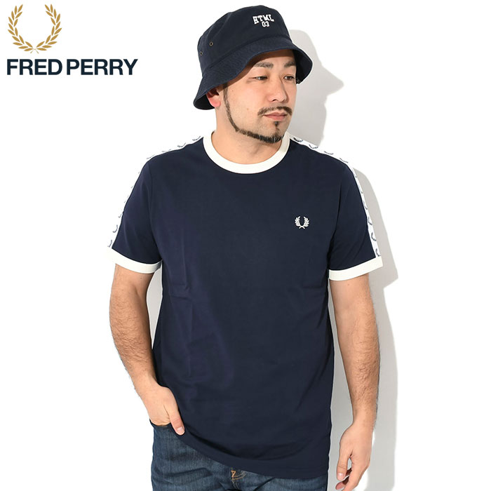 フレッドペリー Tシャツ 半袖 FRED PERRY メンズ 24SS テープド リンガー ( M4...