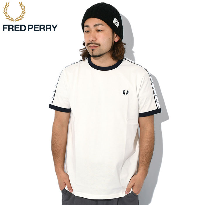 フレッドペリー Tシャツ 半袖 FRED PERRY メンズ 23SS テープド