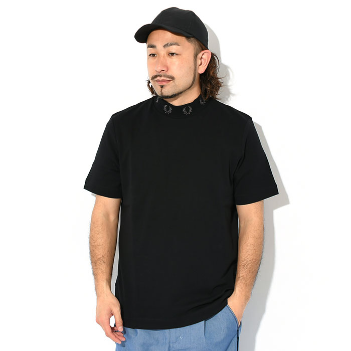 フレッドペリー Tシャツ 半袖 FRED PERRY メンズ ローレル リース ハイネック (M5610 Laurel Wreath High  Neck S/S Tee T-SHIRTS カットソー)[M便 1/1]