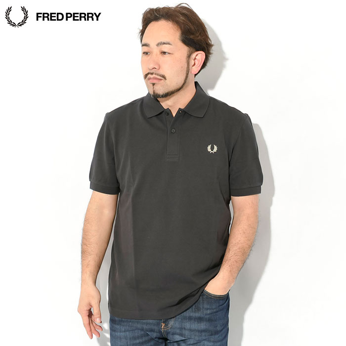 FREDPERRY フレッドペリー　半袖　ポロシャツ　グリーン×ゴールド　L 中古・古着通販】FRED PERRY (フレッドペリー) 半袖ポロシャツ