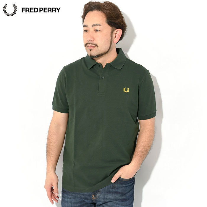 フレッドペリー XXL 3L モスグリーン ポロシャツ 半袖 FRED PERRY（フレッドペリー） ポロシャツ 半袖 メンズ プレーン