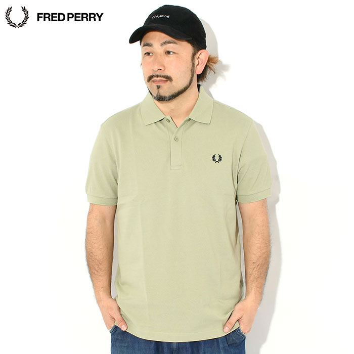 FRED PERRY フレッドペリー ポロシャツ ベージュ カーキ　Lサイズ FRED PERRY（フレッドペリー） （メンズ）半袖ポロシャツ TWIN TIPPED