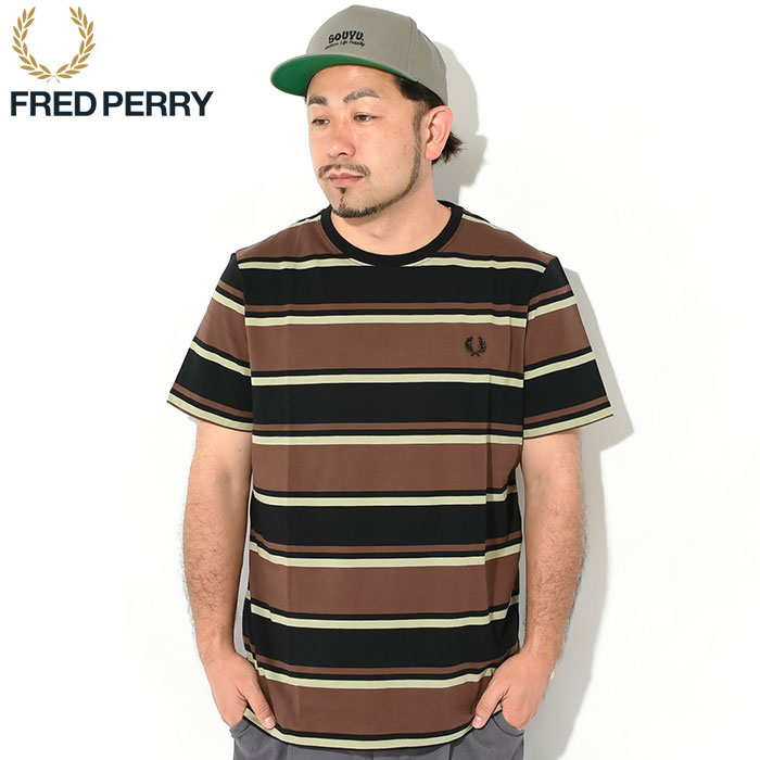 フレッドペリー Tシャツ 半袖 FRED PERRY メンズ ボールド ストライプ ( M6558 ...