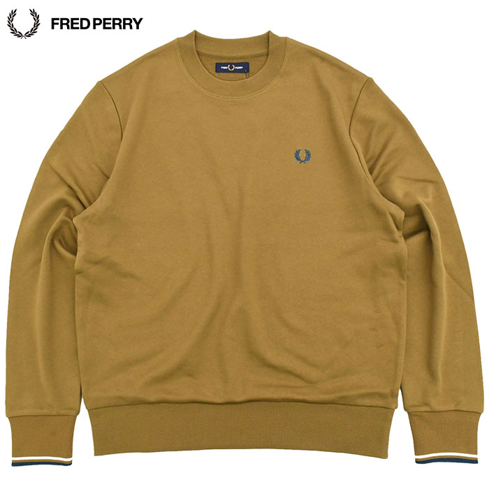 かなや　FRED PERRY マスタード トレーナー　Lサイズ FRED PERRY フレッドペリー トレーナー メンズ ローレル クルー