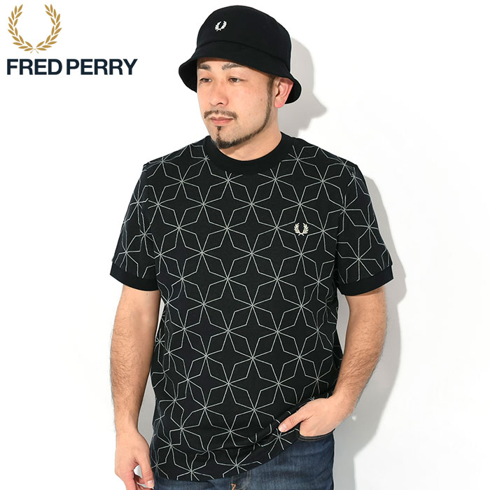 フレッドペリー Tシャツ 半袖 FRED PERRY メンズ ジオメトリック ( M7704 Geometric S/S Tee T-SHIRTS カットソー トップス )[M便 1/1]｜icefield｜02
