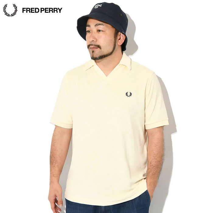 FRED PERRY【現行モデル】オープンカラー タオル地 ポロシャツ FRED PERRY ポロシャツ Open Collar Towelling Polo／オープン