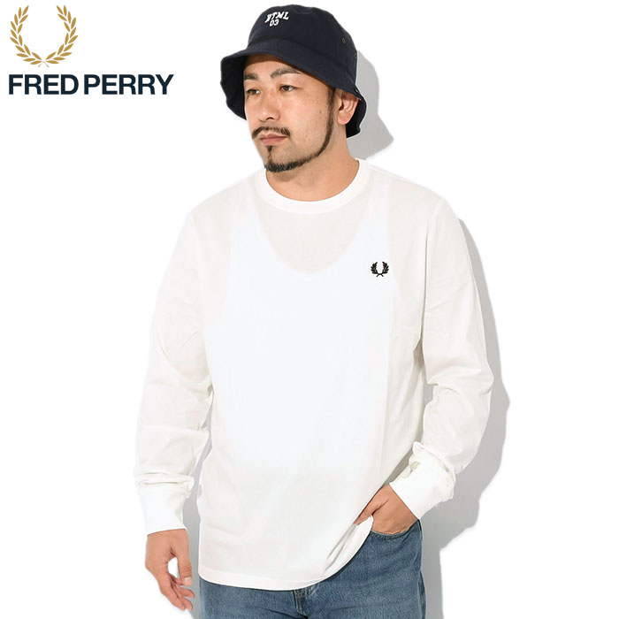 フレッドペリー ロンT Tシャツ 長袖 FRED PERRY メンズ M8700 クルーネック ( M8700 Crew Neck L/S Tee T-SHIRTS カットソー トップス )