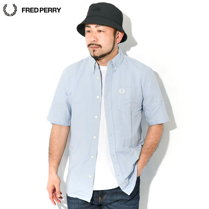 フレッドペリー シャツ 半袖 FRED PERRY メンズ オックスフォード ( M8730 Oxford S/S Shirt ボタンダウンシャツ トップス )の画像