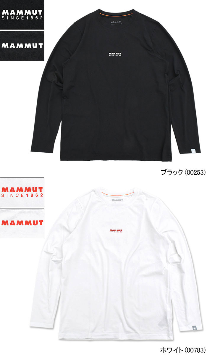 MAMMUT マムート ロンT Tシャツ 長袖 メンズ QD ロゴ プリント