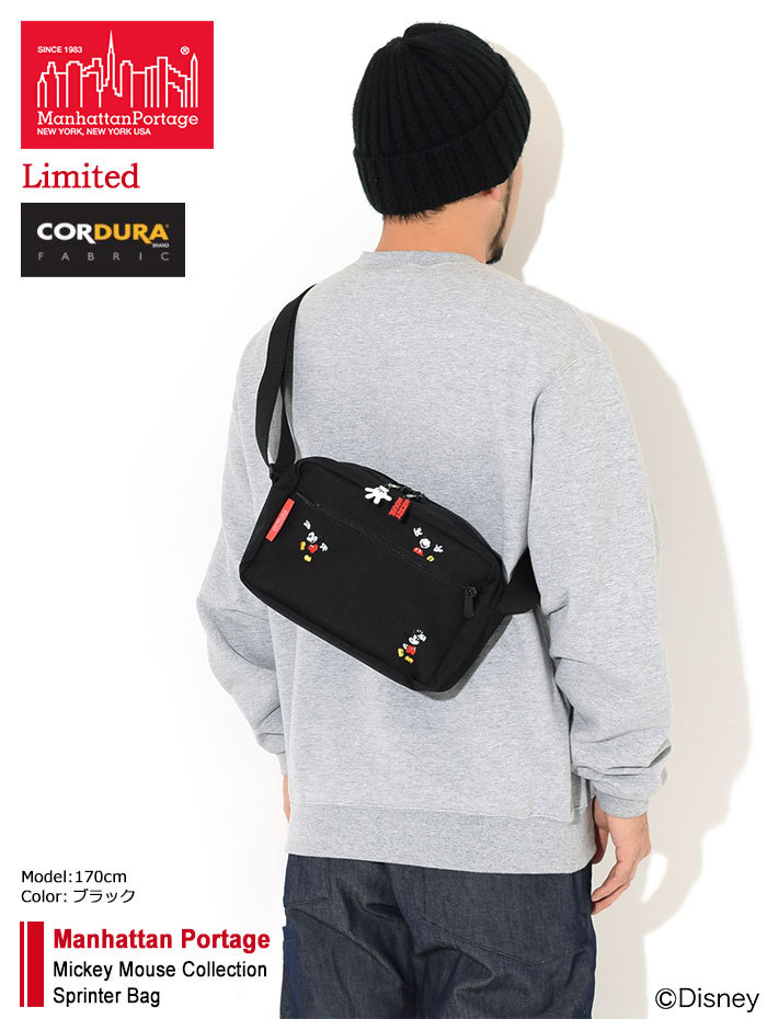 Manhattan Portage ミッキーマウス ショルダーバッグ Manhattan Portage マンハッタンポーテージ ショルダーバッグ