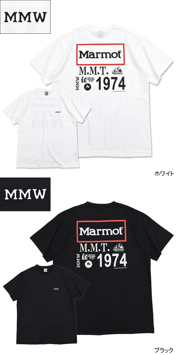 Marmot（マーモット） Tシャツ 半袖 メンズ MMW アーカイブ ロゴ ( MMW