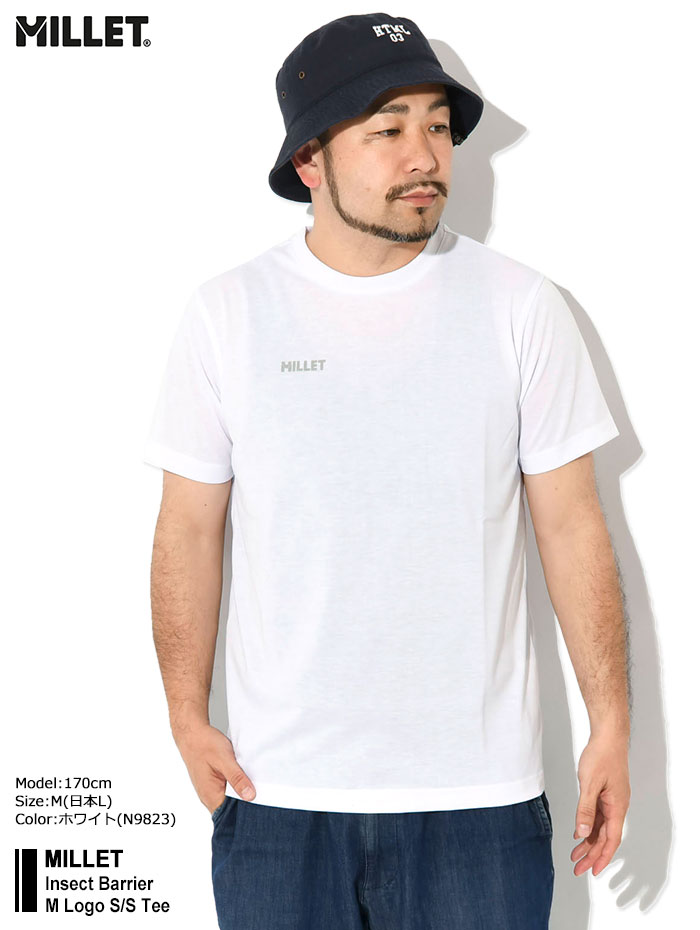 MILLET（ミレー） Tシャツ 半袖 メンズ インセクト バリヤー M ロゴ