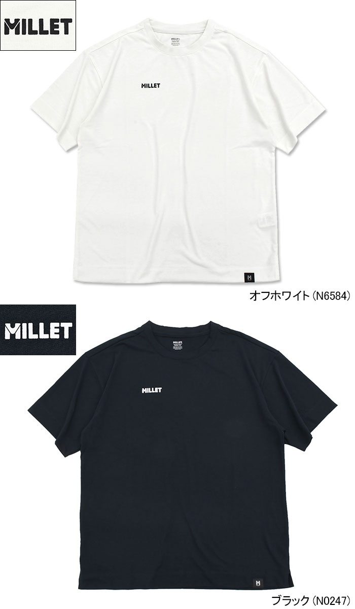 MILLET（ミレー） Tシャツ 半袖 メンズ ロゴ ビッグ ( Logo Big S/S