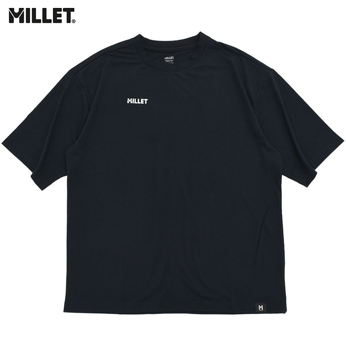 Meravel ミーラベル　半袖 Tシャツ ブラック フリーサイズ 美品 MILLET（ミレー） Tシャツ 半袖 メンズ シンボリック TS ( Millet
