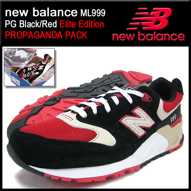 ニューバランス new balance スニーカー ML999 PG Black/Red エリートエディション (NEWBALANCE ML999  PG Elite Edition PROPAGANDA PACK ML999-PG)