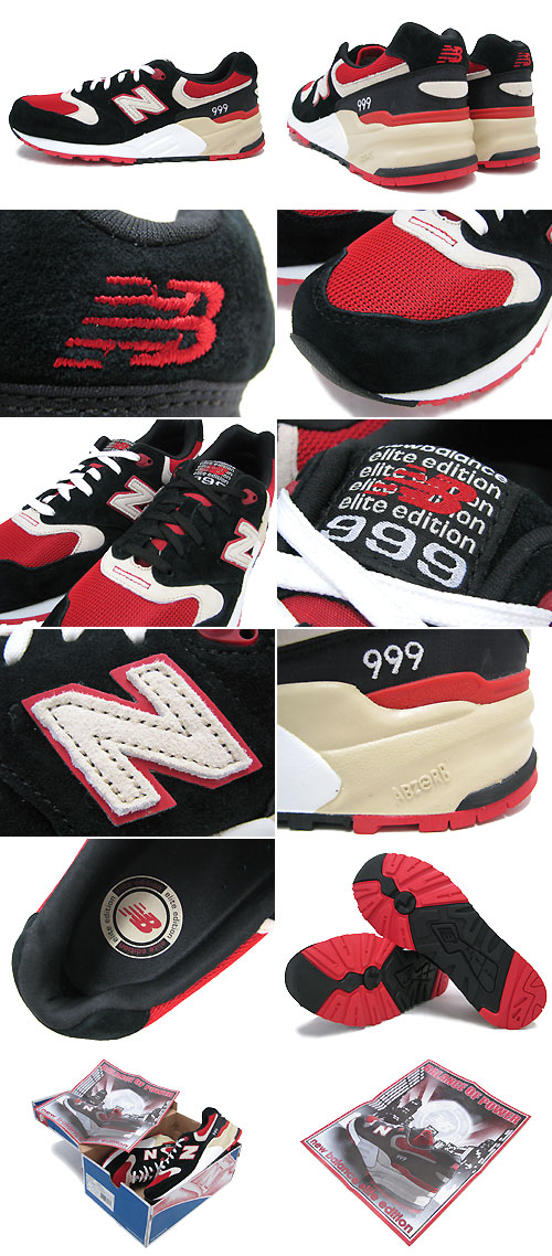 ニューバランス new balance スニーカー ML999 PG Black/Red エリート