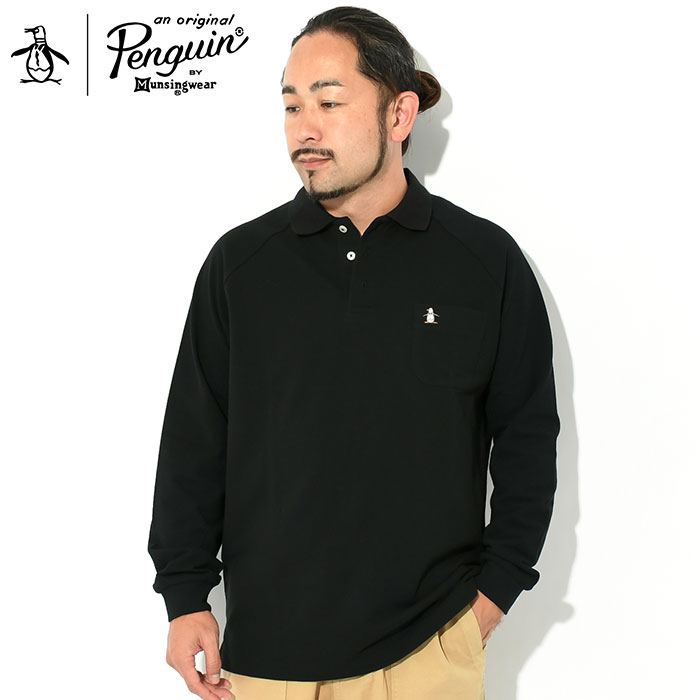 ペンギン バイ マンシングウェア ポロシャツ 長袖 Penguin by Munsingwear 60s ラグラン スリーブ ( 60s Raglan  Sleeve L/S Polo トップス MLMWJB01 )