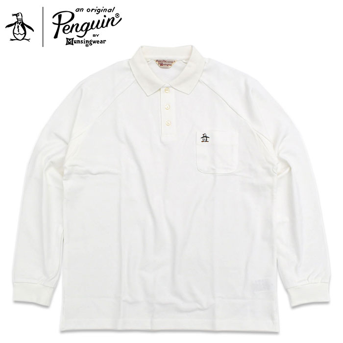 ペンギン バイ マンシングウェア ポロシャツ 長袖 Penguin by Munsingwear 60s ラグラン スリーブ ( 60s Raglan  Sleeve L/S Polo トップス MLMWJB01 )