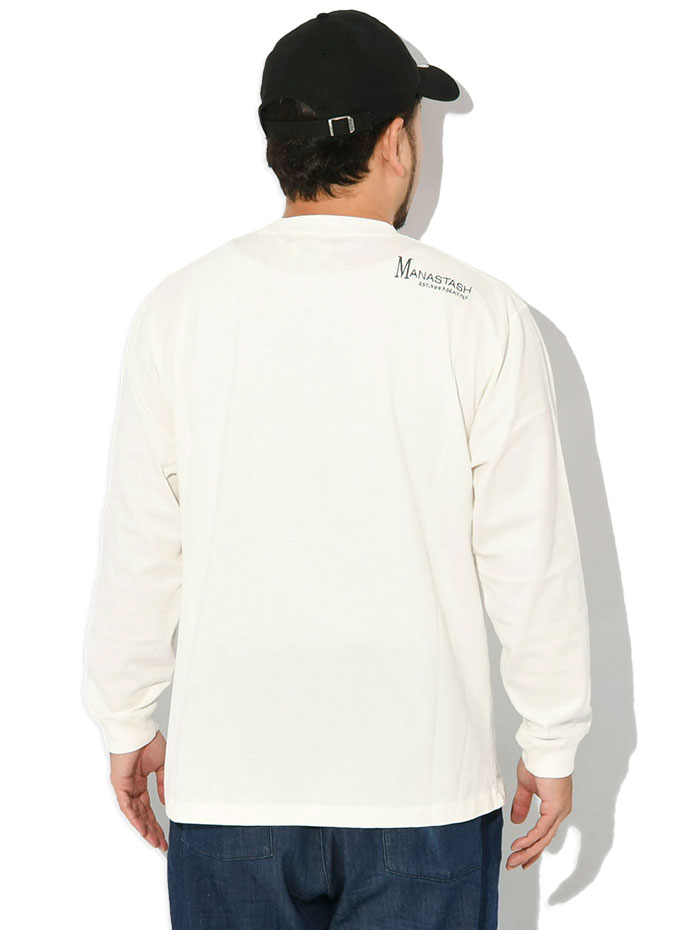 MANASTASH（マナスタッシュ） ロンT Tシャツ 長袖 メンズ MANA EMB