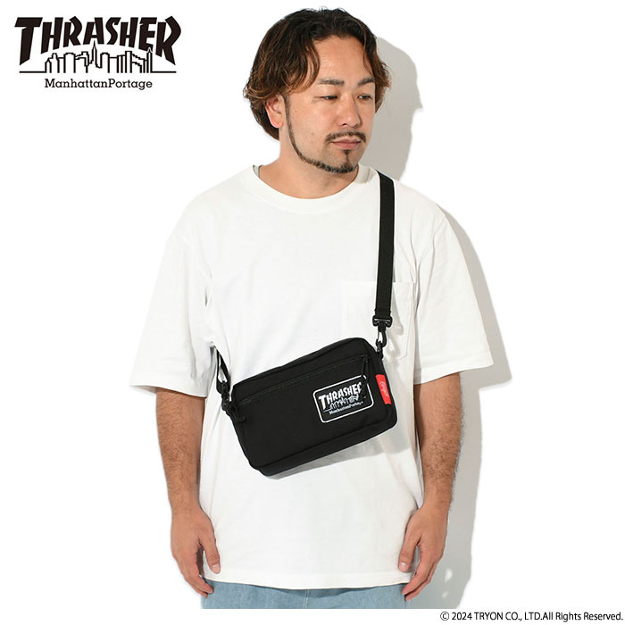 マンハッタンポーテージ ショルダーバッグ Manhattan Portage スラッシャー ジョガー コラボ ( THRASHER Jogger  Bag MP1404LEPTHRASHER )