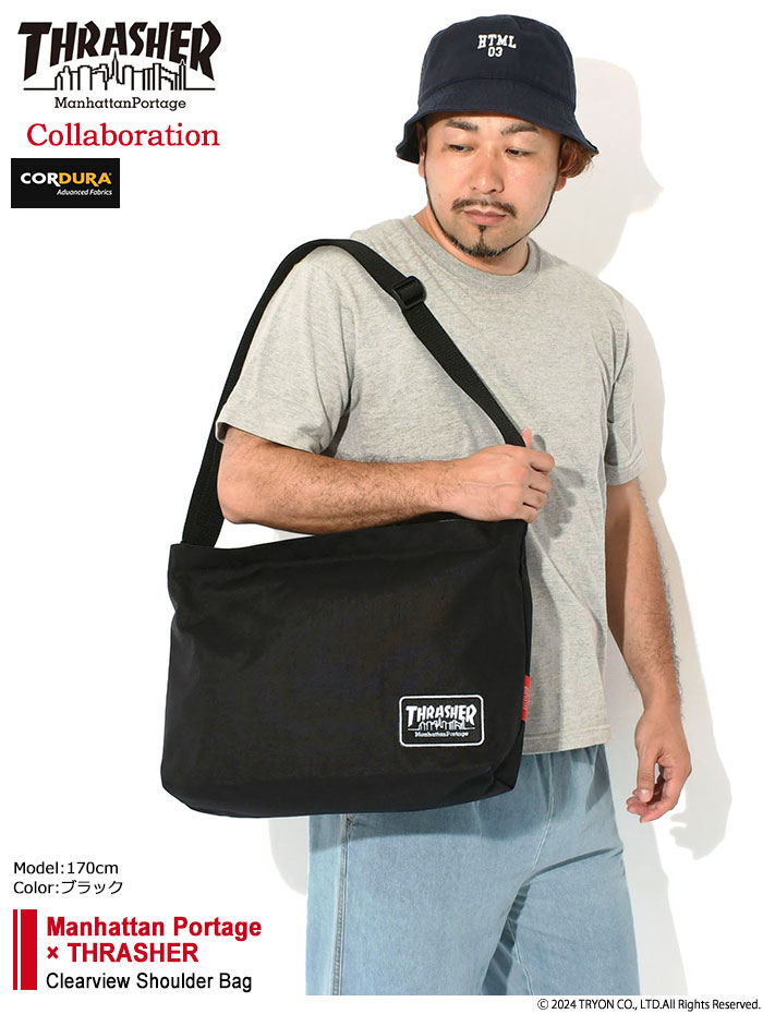Nylon Messenger Bag Flap Zipper Pocket CHALLENGER | NaOkI