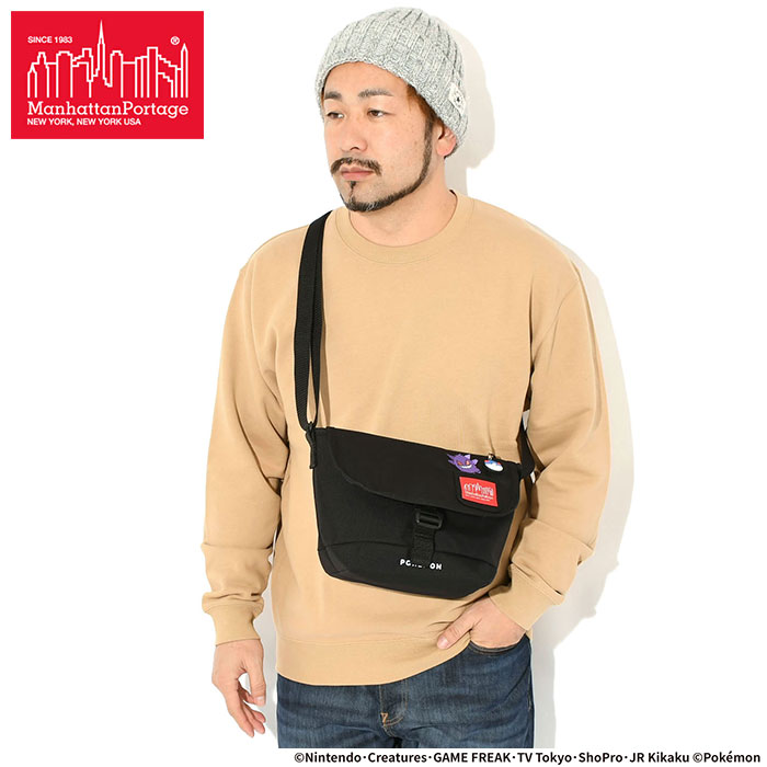 (最終値下)メッセンジャーバッグ　ポケモン　ブラック Manhattan Portage（マンハッタンポーテージ） ポケットモンスター