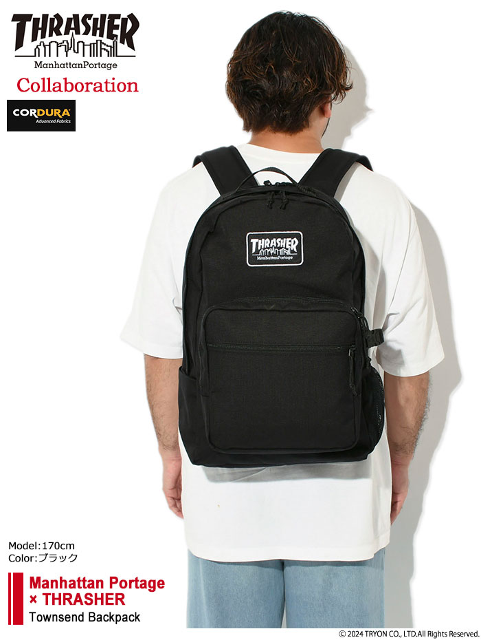 マンハッタンポーテージ リュック Manhattan Portage スラッシャー タウンゼント バックパック コラボ ( THRASHER  Townsend Backpack MP2236EPTHRASHER )