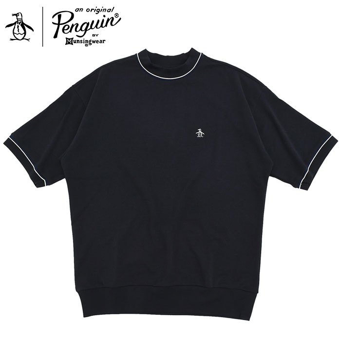 【試着のみ】マンシングウェア：Penguin Logo モックネックシャツ 試着のみ】マンシングウェア：Penguin Logo モックネックシャツ