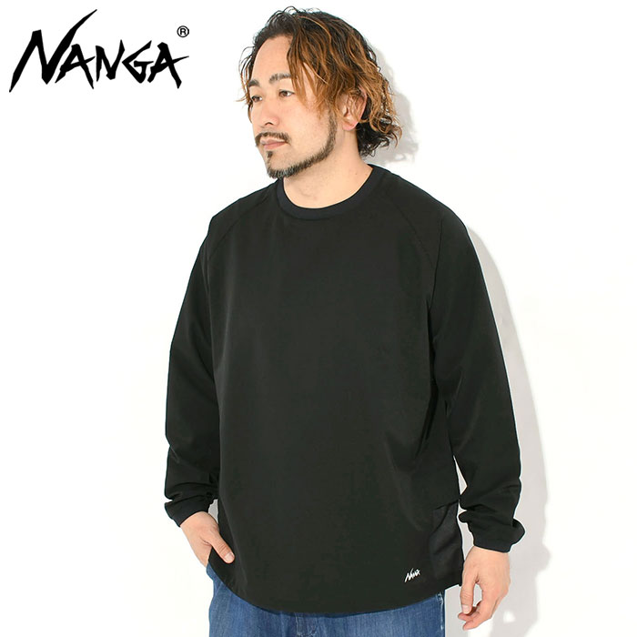 ナンガ ロンT Tシャツ 長袖  NANGA メンズ ドット エア コンフィー ( Dot Air Comfy L/S Tee 吸汗速乾 通気性 軽量 ビッグシルエット N2500-1I301A )[M便 1/1]の画像