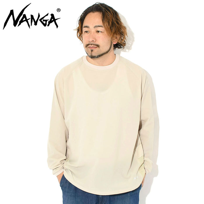 ナンガ ロンT Tシャツ 長袖  NANGA メンズ ドット エア コンフィー ( Dot Air Comfy L/S Tee 吸汗速乾 通気性 軽量 ビッグシルエット N2500-1I301A )[M便 1/1]の画像
