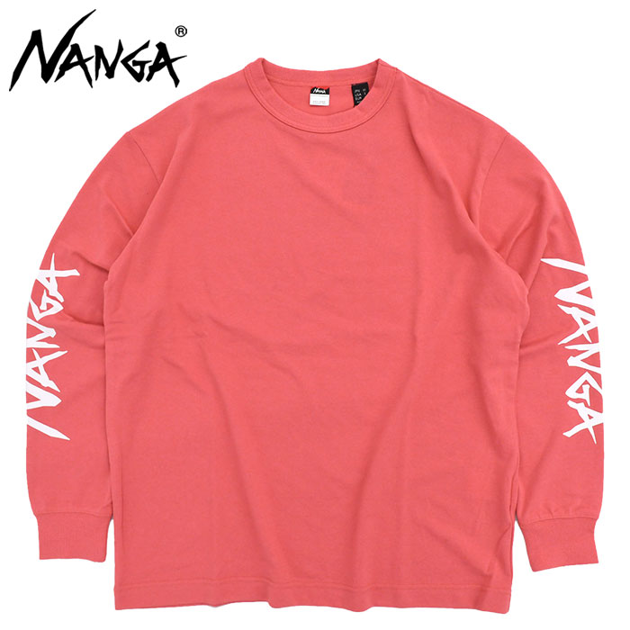 ナンガ NANGA Tシャツ 長袖 ロンT カットソー エコハイブリッド スリーブ ロゴ メンズ レディース 綿 ECO HYBRID SLV LOGO L/S TEE N2500-1L030A NANGA（ナンガ）ECO HYBRID SLV LOGO L/S TEE（エコハイブリッド