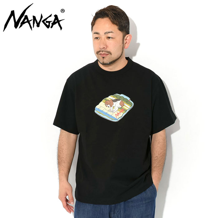 ナンガ Tシャツ 半袖 NANGA メンズ エコ ハイブリッド DOG PT ( ECO Hybrid DOG PT S/S Tee ウシオダ ヒロアキ カットソー N2500-1M020Z )[M便 1/1] | NANGA | 01