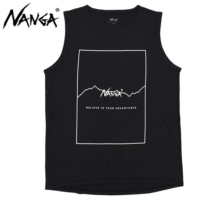 NANGA（ナンガ） タンクトップ メンズ ドライ ミックス フレーム ロゴ