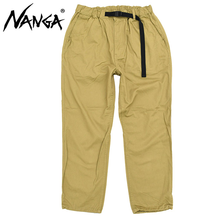 NANGA（ナンガ） パンツ メンズ ウェービング ベルト チノ テーパード