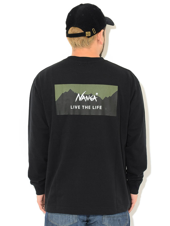 ナンガ Tシャツ 長袖 NANGA メンズ リブ ザ ライフ ( NANGA Live The Life L/S Tee T-SHIRTS カットソー  ロンt トップス 男性用 )