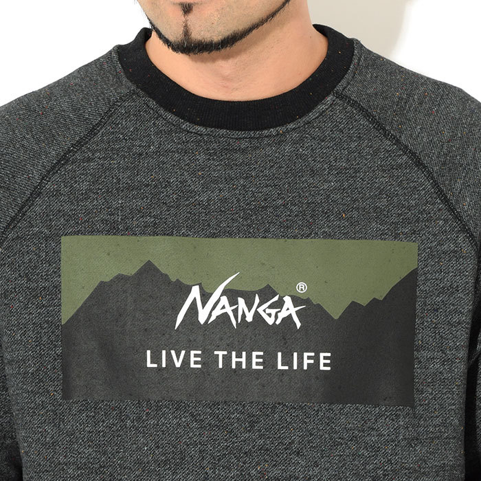 ナンガ トレーナー NANGA メンズ リブ ザ ライフ クルー スウェット ( Live The Life Crew Sweat スエット トップス  メンズ 男性用 )