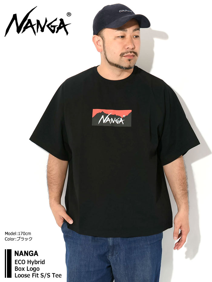 NANGA（ナンガ） Tシャツ 半袖 メンズ エコ ハイブリッド ボックス